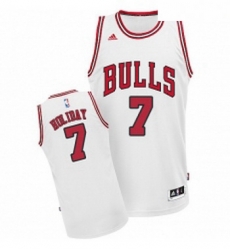 Youth Adidas Chicago Bulls 7 Justin Holiday Swingman White Home NBA Jersey Youth Adidas Chicago Bulls 7 Justin Holiday Swingman White Home NBA Jersey