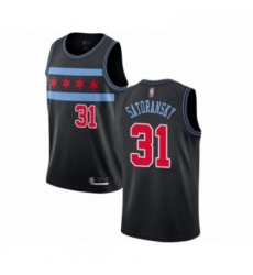Youth Chicago Bulls 31 Tomas Satoransky Swingman Black Basketball Jersey City Edition Youth Chicago Bulls 31 Tomas Satoransky Swingman Black Basketball Jersey City Edition
