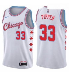 Youth Nike Chicago Bulls 33 Scottie Pippen Swingman White NBA Jersey City Edition Youth Nike Chicago Bulls 33 Scottie Pippen Swingman White NBA Jersey City Edition