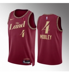 Men Cleveland Cavaliers 4 Evan Mobley Wine 2023 24 City Edition Stitched Jersey Men Cleveland Cavaliers 4 Evan Mobley Wine 2023 24 City Edition Stitched Jersey