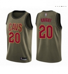 Mens Cleveland Cavaliers 20 Brandon Knight Swingman Green Salute to Service Basketball Jersey Mens Cleveland Cavaliers 20 Brandon Knight Swingman Green Salute to Service Basketball Jersey