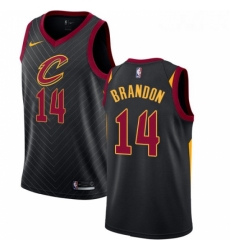 Womens Nike Cleveland Cavaliers 14 Terrell Brandon Authentic Black Alternate NBA Jersey Statement Edition Womens Nike Cleveland Cavaliers 14 Terrell Brandon Authentic Black Alternate NBA Jersey Statement Edition