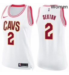 Womens Nike Cleveland Cavaliers 2 Collin Sexton Swingman WhitePink Fashion NBA Jersey Womens Nike Cleveland Cavaliers 2 Collin Sexton Swingman WhitePink Fashion NBA Jersey
