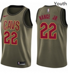 Youth Nike Cleveland Cavaliers 22 Larry Nance Jr Swingman Green Salute to Service NBA Jersey Youth Nike Cleveland Cavaliers 22 Larry Nance Jr Swingman Green Salute to Service NBA Jersey