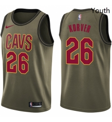 Youth Nike Cleveland Cavaliers 26 Kyle Korver Swingman Green Salute to Service NBA Jersey Youth Nike Cleveland Cavaliers 26 Kyle Korver Swingman Green Salute to Service NBA Jersey