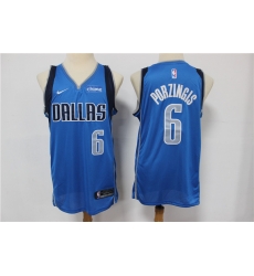 Mavericks 6 Kristaps Porzingis Blue Nike Swingman Jersey Mavericks 6 Kristaps Porzingis Blue Nike Swingman Jersey