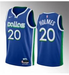 Men Dallas Mavericks 20 Richaun Holmes Blue 2023 Draft City Edition Stitched Basketball Jersey Men Dallas Mavericks 20 Richaun Holmes Blue 2023 Draft City Edition Stitched Basketball Jersey