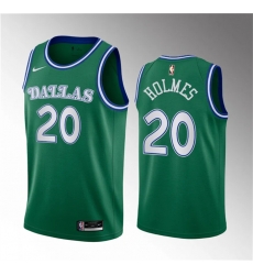 Men Dallas Mavericks 20 Richaun Holmes Green 2023 Draft Classic Edition Stitched Basketball Jersey Men Dallas Mavericks 20 Richaun Holmes Green 2023 Draft Classic Edition Stitched Basketball Jersey