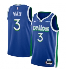 Men Dallas Mavericks 3 Anthony Davis Blue 2025 City Edition Stitched Basketball Jersey Men Dallas Mavericks 3 Anthony Davis Blue 2025 City Edition Stitched Basketball Jersey