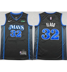 Men Dallas Mavericks 32 Cooper Flagg Black City Edition Stitched Basketball Jersey