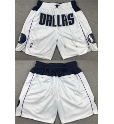 Men Dallas Mavericks White Shorts 28Run Small 29 Men Dallas Mavericks White Shorts 28Run Small 29