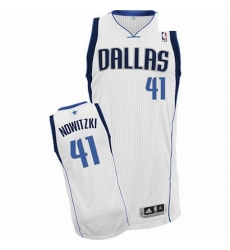 Mens Adidas Dallas Mavericks 41 Dirk Nowitzki Authentic White Home NBA Jersey Mens Adidas Dallas Mavericks 41 Dirk Nowitzki Authentic White Home NBA Jersey