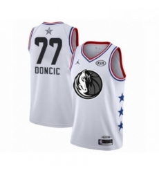 Mens Dallas Mavericks 77 Luka Doncic Swingman White 2019 All Star Game Basketball Jersey Mens Dallas Mavericks 77 Luka Doncic Swingman White 2019 All Star Game Basketball Jersey
