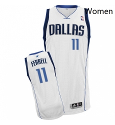 Womens Adidas Dallas Mavericks 11 Yogi Ferrell Authentic White Home NBA Jersey Womens Adidas Dallas Mavericks 11 Yogi Ferrell Authentic White Home NBA Jersey