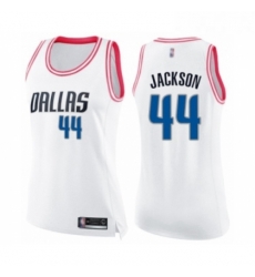 Womens Dallas Mavericks 44 Justin Jackson Swingman White Pink Fashion Basketball Jersey Womens Dallas Mavericks 44 Justin Jackson Swingman White Pink Fashion Basketball Jersey