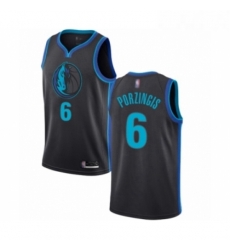 Womens Dallas Mavericks 6 Kristaps Porzingis Swingman Charcoal Basketball Jersey City Edition Womens Dallas Mavericks 6 Kristaps Porzingis Swingman Charcoal Basketball Jersey City Edition