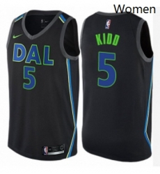 Womens Nike Dallas Mavericks 5 Jason Kidd Swingman Black NBA Jersey City Edition Womens Nike Dallas Mavericks 5 Jason Kidd Swingman Black NBA Jersey City Edition