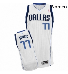 Womens Nike Dallas Mavericks 77 Luka Doncic Authentic White Home NBA Jersey Association Edition Womens Nike Dallas Mavericks 77 Luka Doncic Authentic White Home NBA Jersey Association Edition