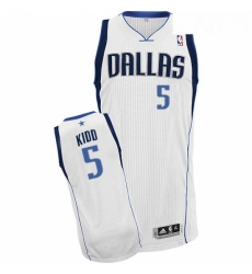 Youth Adidas Dallas Mavericks 5 Jason Kidd Authentic White Home NBA Jersey Youth Adidas Dallas Mavericks 5 Jason Kidd Authentic White Home NBA Jersey