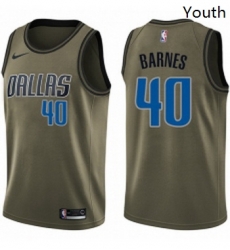 Youth Nike Dallas Mavericks 40 Harrison Barnes Swingman Green Salute to Service NBA Jersey Youth Nike Dallas Mavericks 40 Harrison Barnes Swingman Green Salute to Service NBA Jersey