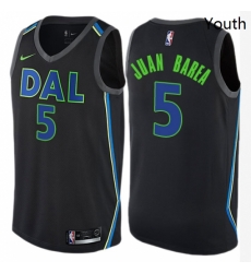 Youth Nike Dallas Mavericks 5 Jose Juan Barea Swingman Black NBA Jersey City Edition Youth Nike Dallas Mavericks 5 Jose Juan Barea Swingman Black NBA Jersey City Edition