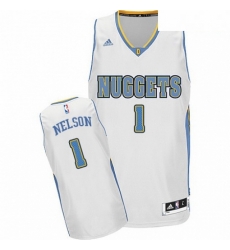 Mens Adidas Denver Nuggets 1 Jameer Nelson Swingman White Home NBA Jersey Mens Adidas Denver Nuggets 1 Jameer Nelson Swingman White Home NBA Jersey