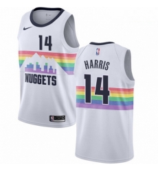 Mens Nike Denver Nuggets 14 Gary Harris Swingman White NBA Jersey City Edition Mens Nike Denver Nuggets 14 Gary Harris Swingman White NBA Jersey City Edition