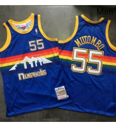 Nuggets 55 Dikembe Mutombo Blue 1991 92 Hardwood Classics Swingman Jersey Nuggets 55 Dikembe Mutombo Blue 1991 92 Hardwood Classics Swingman Jersey