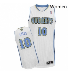 Womens Adidas Denver Nuggets 10 Trey Lyles Authentic White Home NBA Jersey Womens Adidas Denver Nuggets 10 Trey Lyles Authentic White Home NBA Jersey