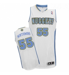 Youth Adidas Denver Nuggets 55 Dikembe Mutombo Authentic White Home NBA Jersey Youth Adidas Denver Nuggets 55 Dikembe Mutombo Authentic White Home NBA Jersey