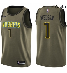 Youth Nike Denver Nuggets 1 Jameer Nelson Swingman Green Salute to Service NBA Jersey Youth Nike Denver Nuggets 1 Jameer Nelson Swingman Green Salute to Service NBA Jersey