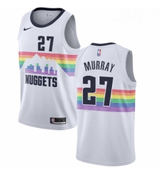 Youth Nike Denver Nuggets 27 Jamal Murray Swingman White NBA Jersey City Edition Youth Nike Denver Nuggets 27 Jamal Murray Swingman White NBA Jersey City Edition