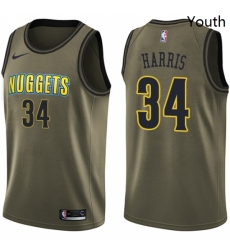 Youth Nike Denver Nuggets 34 Devin Harris Swingman Green Salute to Service NBA Jersey Youth Nike Denver Nuggets 34 Devin Harris Swingman Green Salute to Service NBA Jersey