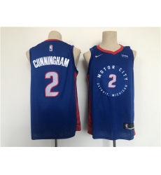 Men Detroit Pistons 2 Cade Cunningham Navy Stitched Basketball Jersey Men Detroit Pistons 2 Cade Cunningham Navy Stitched Basketball Jersey