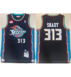 Men Detroit Pistons 313 Shady Black Mitchell 26 Ness Throwback Stitched Jersey Men Detroit Pistons 313 Shady Black Mitchell 26 Ness Throwback Stitched Jersey