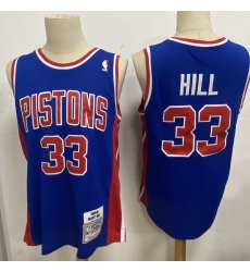 Men Detroit Pistons 33 Grant Hill Blue 1995 96 Hardwood Clas Men Detroit Pistons 33 Grant Hill Blue 1995 96 Hardwood Clas