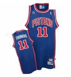 Mens Adidas Detroit Pistons 11 Isiah Thomas Authentic Blue Throwback NBA Jersey Mens Adidas Detroit Pistons 11 Isiah Thomas Authentic Blue Throwback NBA Jersey