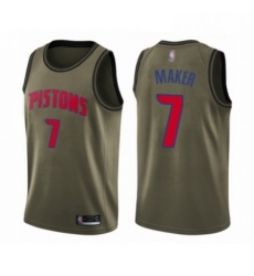 Mens Detroit Pistons 7 Thon Maker Swingman Green Salute to Service Basketball Jersey Mens Detroit Pistons 7 Thon Maker Swingman Green Salute to Service Basketball Jersey