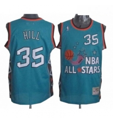 Mens Mitchell and Ness Detroit Pistons 35 Grant Hill Swingman Light Blue 1996 All Star Throwback NBA Jersey Mens Mitchell and Ness Detroit Pistons 35 Grant Hill Swingman Light Blue 1996 All Star Throwback NBA Jersey