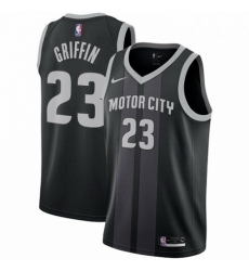 Mens Nike Detroit Pistons 23 Blake Griffin Swingman Black NBA Jersey City Edition Mens Nike Detroit Pistons 23 Blake Griffin Swingman Black NBA Jersey City Edition
