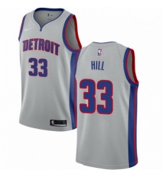 Mens Nike Detroit Pistons 33 Grant Hill Swingman Silver NBA Jersey Statement Edition Mens Nike Detroit Pistons 33 Grant Hill Swingman Silver NBA Jersey Statement Edition