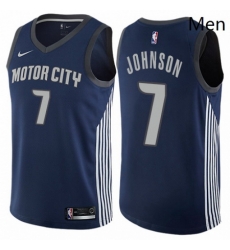 Mens Nike Detroit Pistons 7 Stanley Johnson Authentic Navy Blue NBA Jersey City Edition Mens Nike Detroit Pistons 7 Stanley Johnson Authentic Navy Blue NBA Jersey City Edition