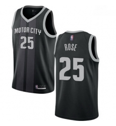 Pistons 25 Derrick Rose Black Basketball Swingman City Edition 2018 19 Jersey Pistons 25 Derrick Rose Black Basketball Swingman City Edition 2018 19 Jersey