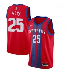 Pistons 25 Derrick Rose Red Basketball Swingman City Edition 2019 20 Jersey Pistons 25 Derrick Rose Red Basketball Swingman City Edition 2019 20 Jersey
