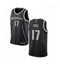 Womens Detroit Pistons 17 Tony Snell Swingman Black Basketball Jersey City Edition Womens Detroit Pistons 17 Tony Snell Swingman Black Basketball Jersey City Edition
