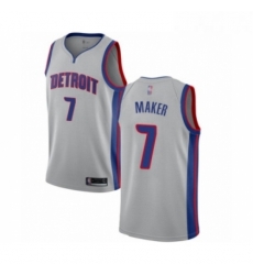 Womens Detroit Pistons 7 Thon Maker Authentic Silver Basketball Jersey Statement Edition Womens Detroit Pistons 7 Thon Maker Authentic Silver Basketball Jersey Statement Edition