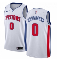 Womens Nike Detroit Pistons 0 Andre Drummond Authentic White Home NBA Jersey Association Edition Womens Nike Detroit Pistons 0 Andre Drummond Authentic White Home NBA Jersey Association Edition