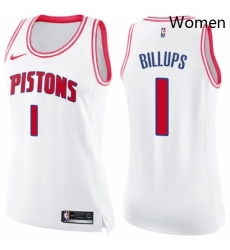 Womens Nike Detroit Pistons 1 Chauncey Billups Swingman WhitePink Fashion NBA Jersey Womens Nike Detroit Pistons 1 Chauncey Billups Swingman WhitePink Fashion NBA Jersey