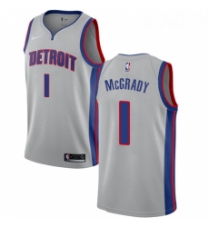 Womens Nike Detroit Pistons 1 Tracy McGrady Authentic Silver NBA Jersey Statement Edition Womens Nike Detroit Pistons 1 Tracy McGrady Authentic Silver NBA Jersey Statement Edition