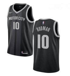 Womens Nike Detroit Pistons 10 Dennis Rodman Swingman Black NBA Jersey City Edition Womens Nike Detroit Pistons 10 Dennis Rodman Swingman Black NBA Jersey City Edition